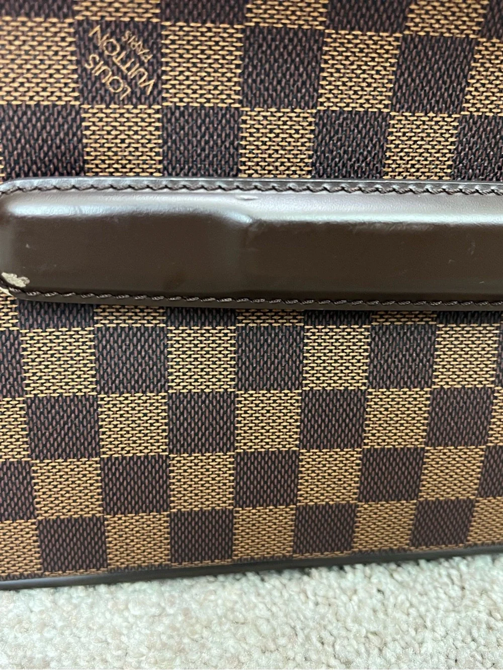 Louis Vuitton Damier Ebene Pegase 50 with hanger, garment bag etc